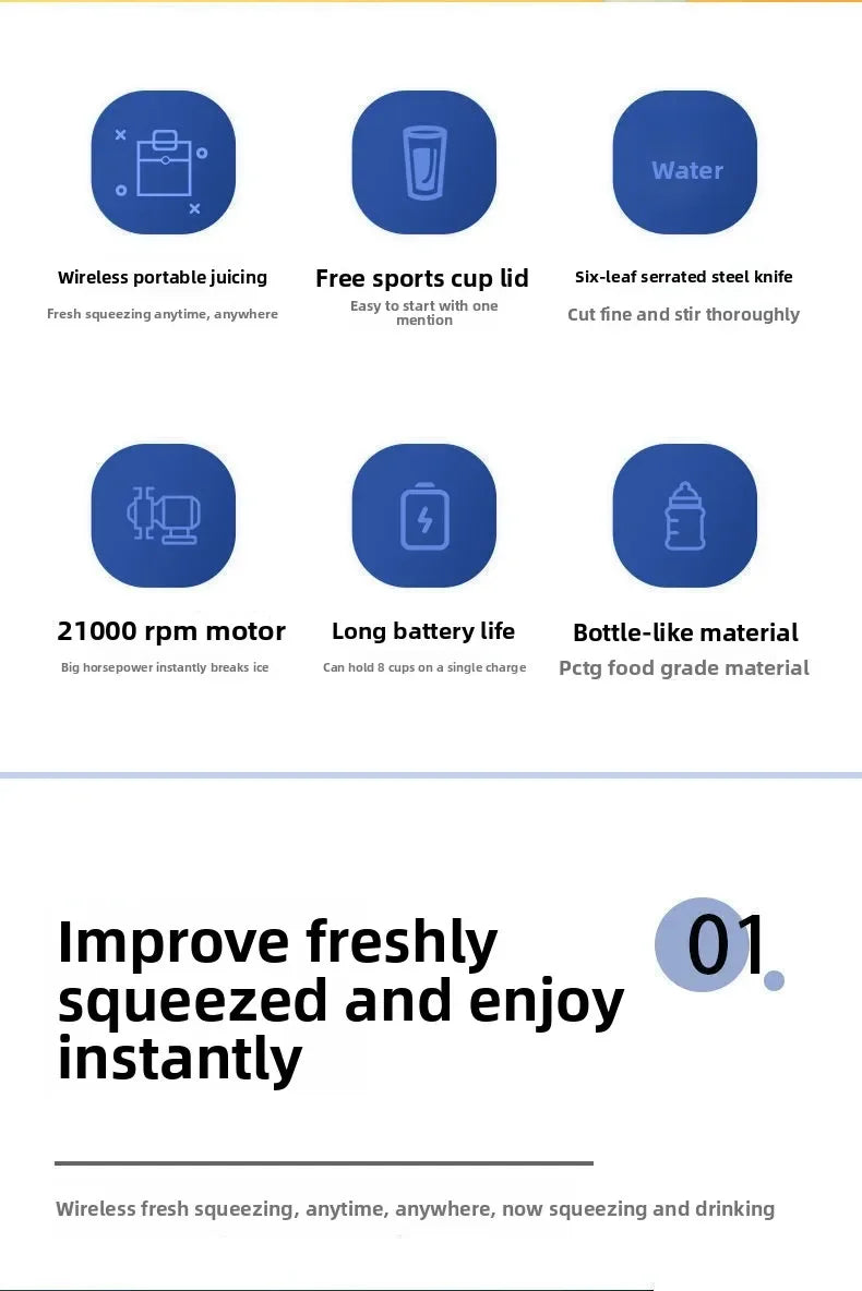 Portable Blender 2.0 — Blend Anywhere, Anytime