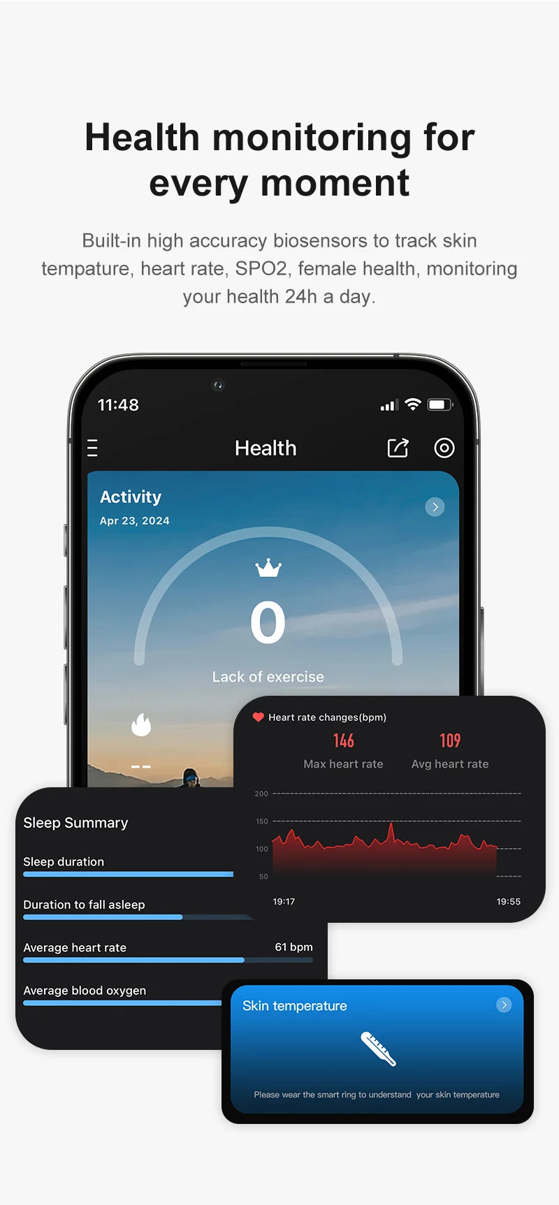 R09 Smart Ring – Track Your Health 24/7, Waterproof & Stylish