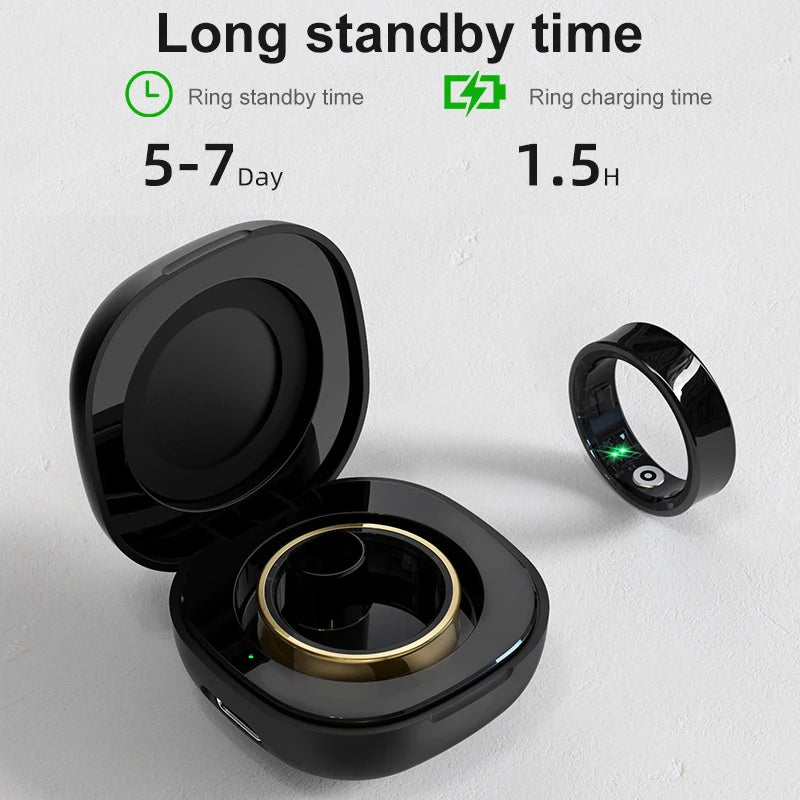 R09 Smart Ring – Track Your Health 24/7, Waterproof & Stylish