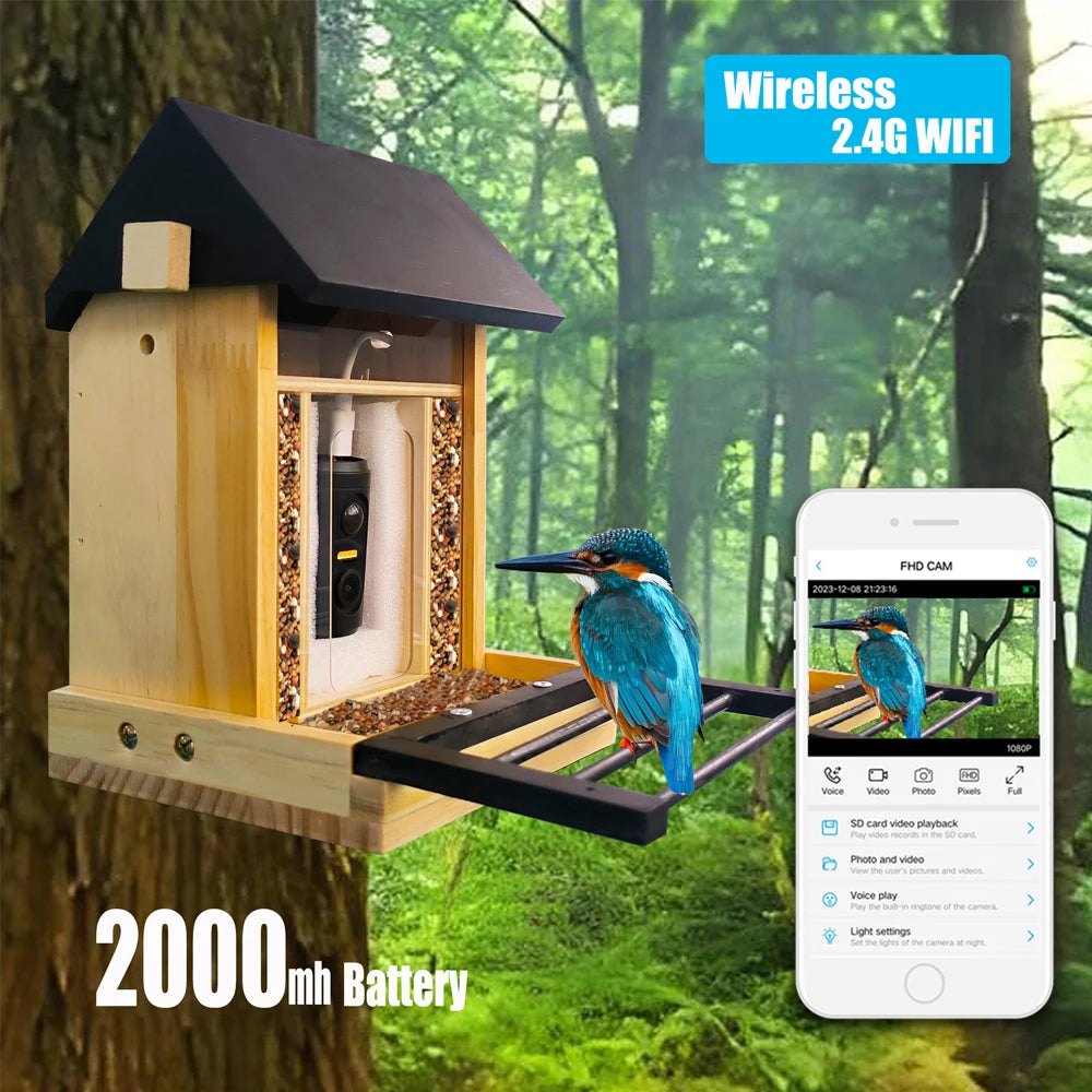 1080P Bird Feeder Camera
