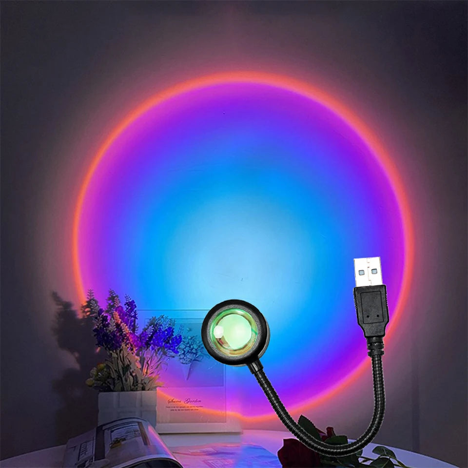 LED Sunset Lamp — Turn Any Room Into a Vibe