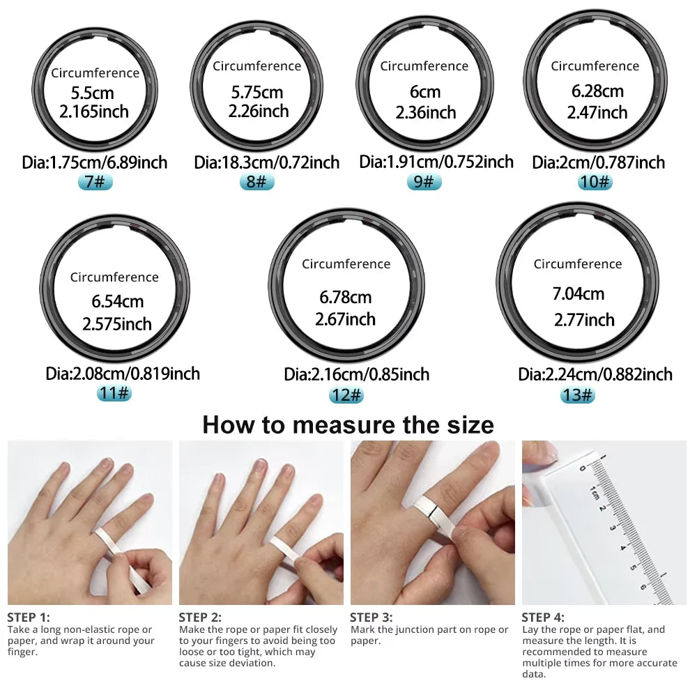 R09 Smart Ring – Track Your Health 24/7, Waterproof & Stylish