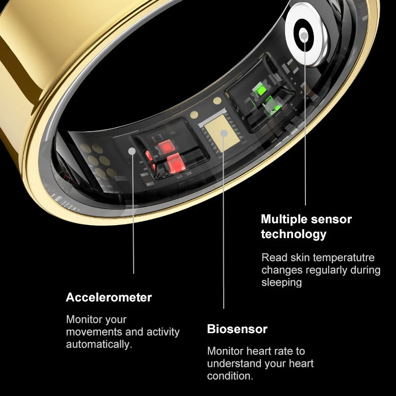R09 Smart Ring – Track Your Health 24/7, Waterproof & Stylish
