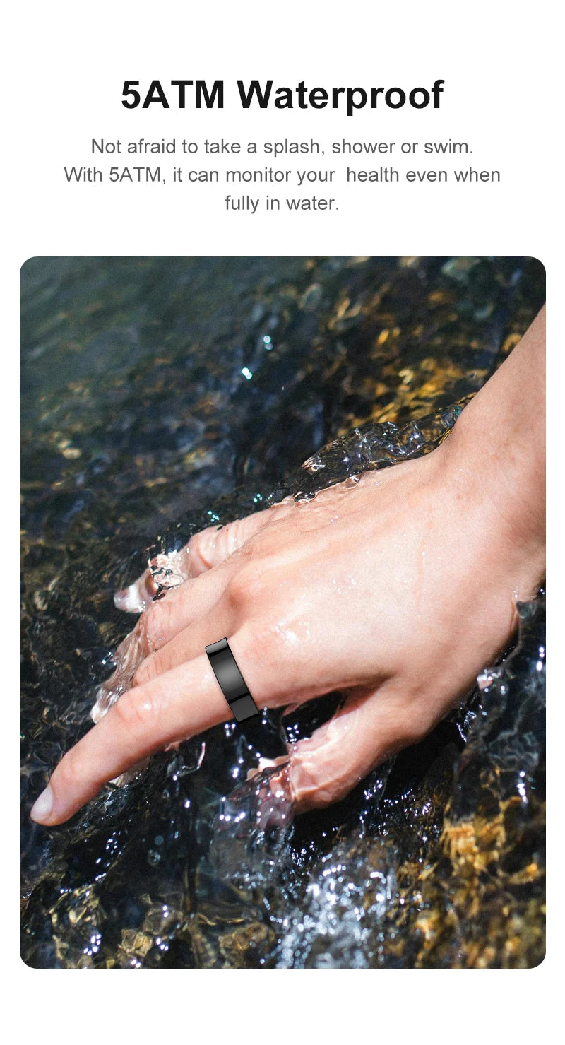R09 Smart Ring – Track Your Health 24/7, Waterproof & Stylish