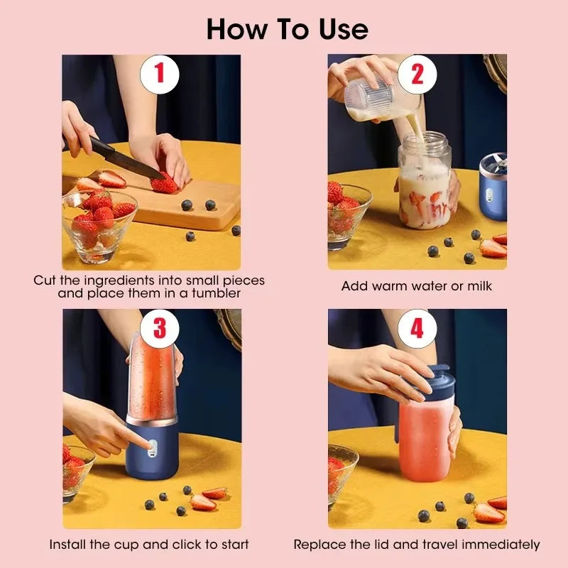 Portable Blender 2.0 — Blend Anywhere, Anytime