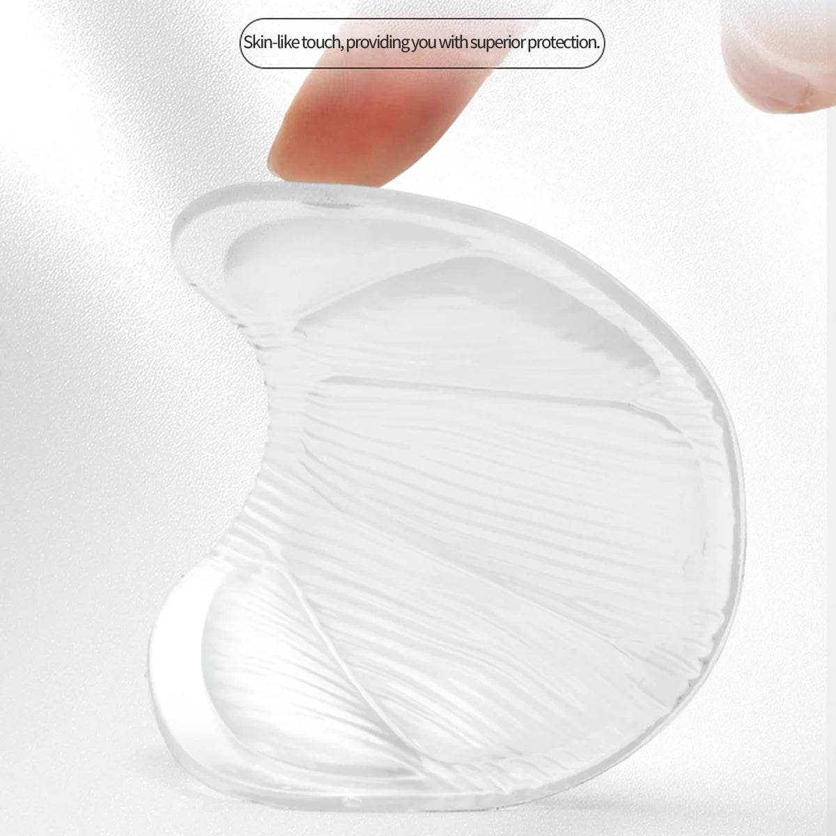 Clear Silicone Heel & Forefoot Cushion Pads, Lightweight Breathable Comfort Inserts for High Heels & Sneakers Unisex