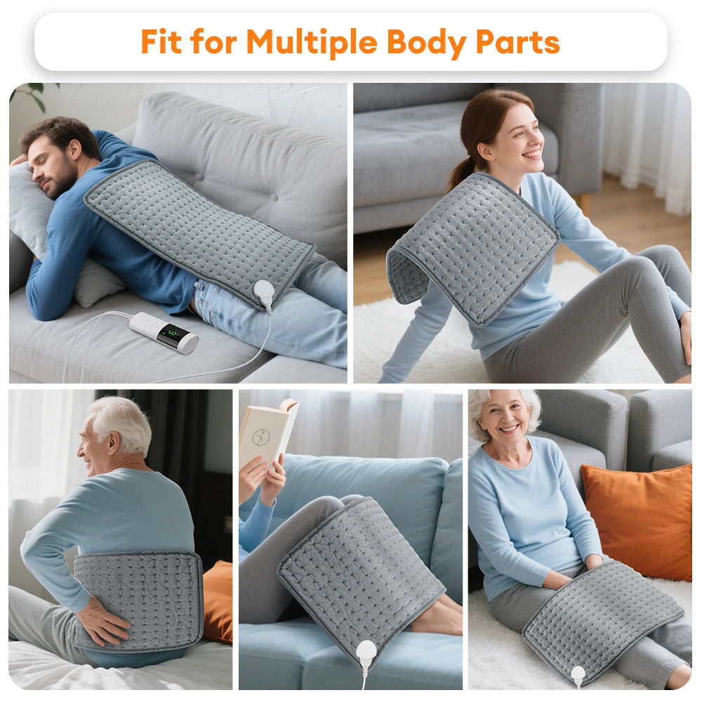 Electric Heating Pad for Period Cramps Winter Warm Blankets Office Camping Hand Waist Back Heat Pad 110V 220V Washable 60*30cm