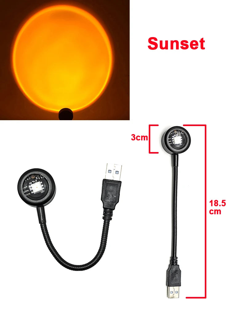LED Sunset Lamp — Turn Any Room Into a Vibe