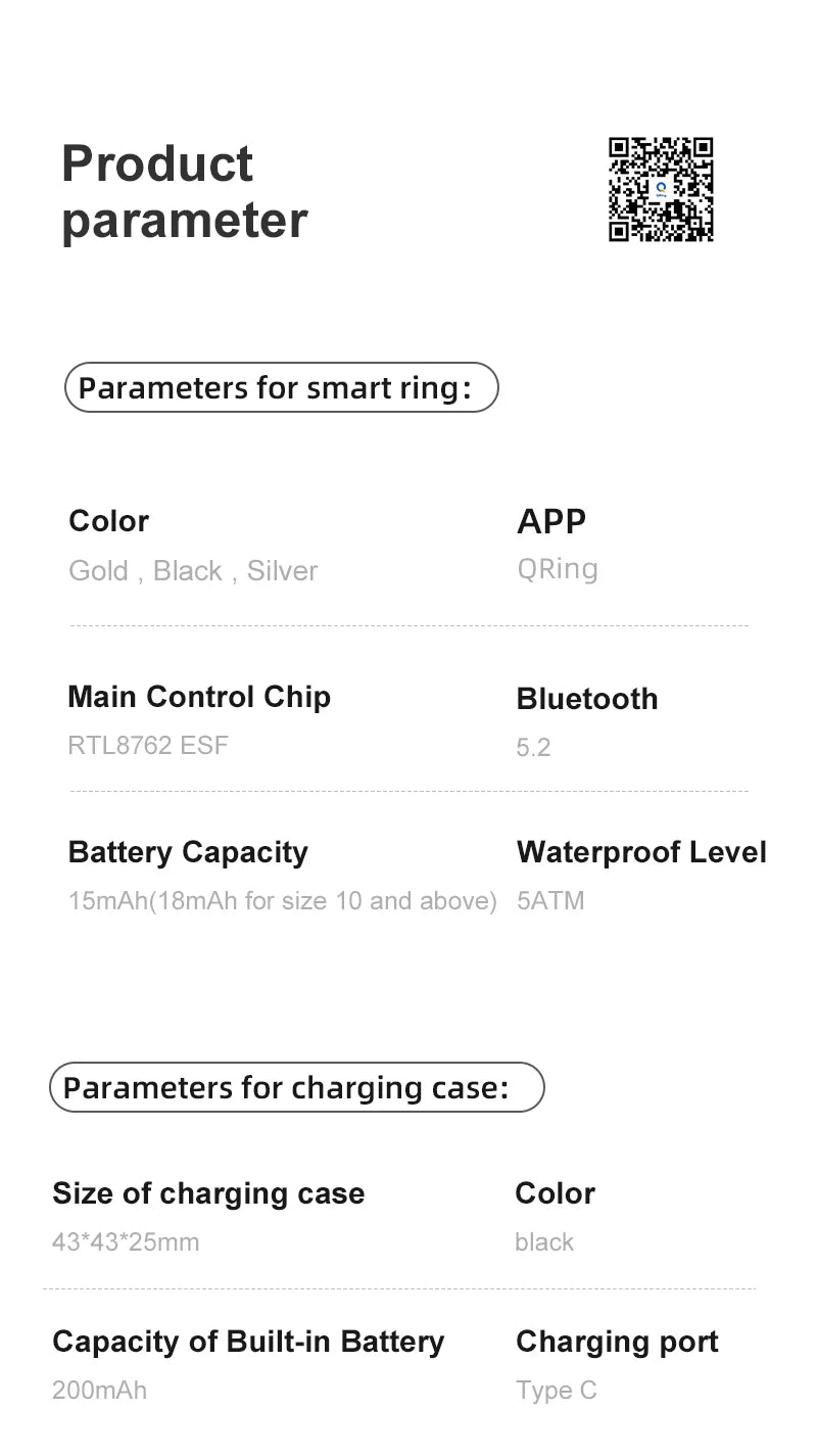 R09 Smart Ring – Track Your Health 24/7, Waterproof & Stylish
