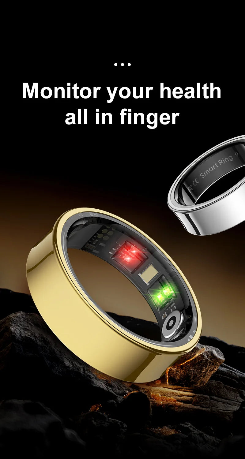 R09 Smart Ring – Track Your Health 24/7, Waterproof & Stylish